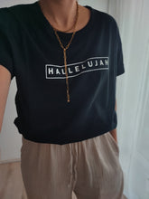 Lade das Bild in den Galerie-Viewer, Boyfriend Shirt - Hallelujah 'schwarz'