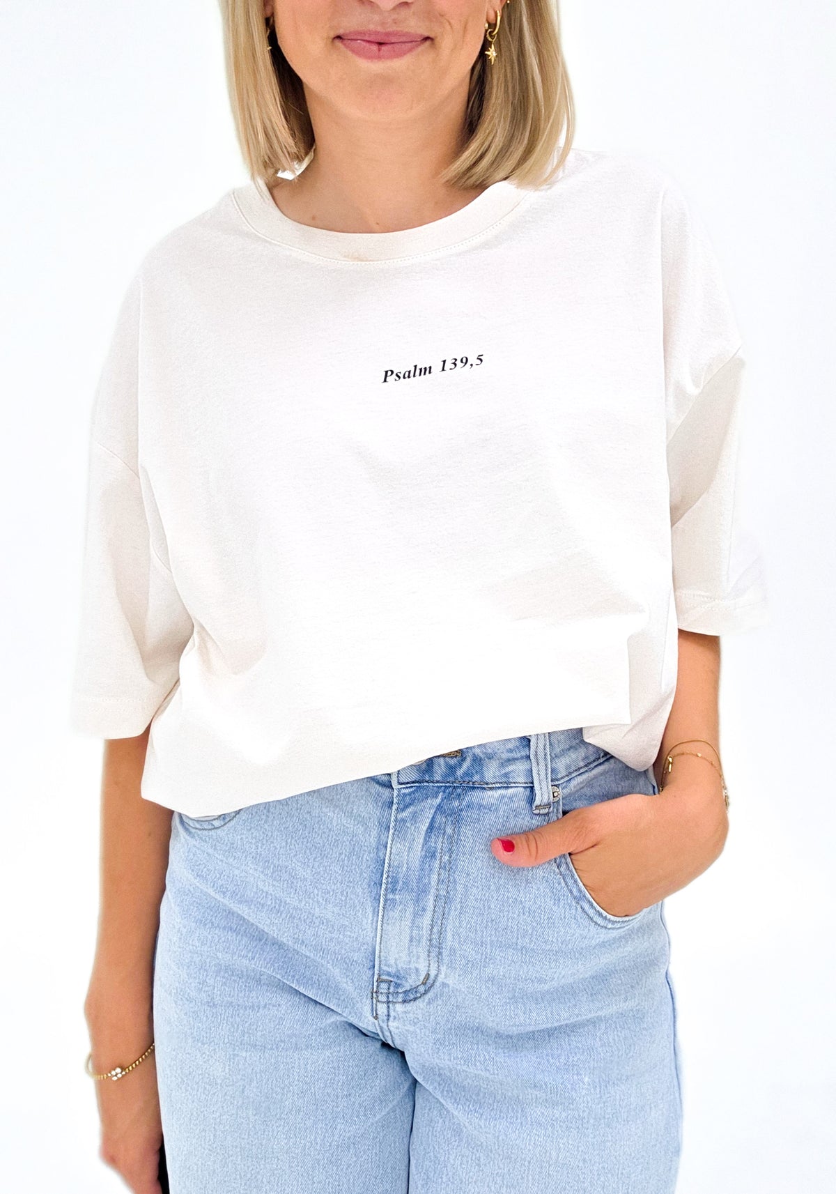Boxy Oversize Shirt - Psalm 139,5
