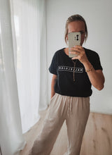 Lade das Bild in den Galerie-Viewer, Boyfriend Shirt - Hallelujah &#39;schwarz&#39;
