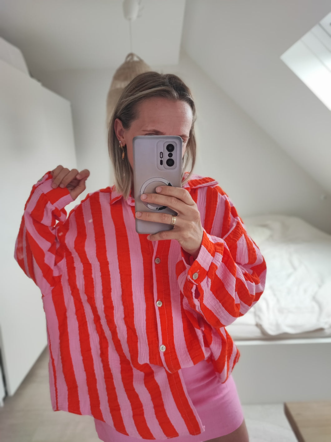 Musselin Bluse - 0versize