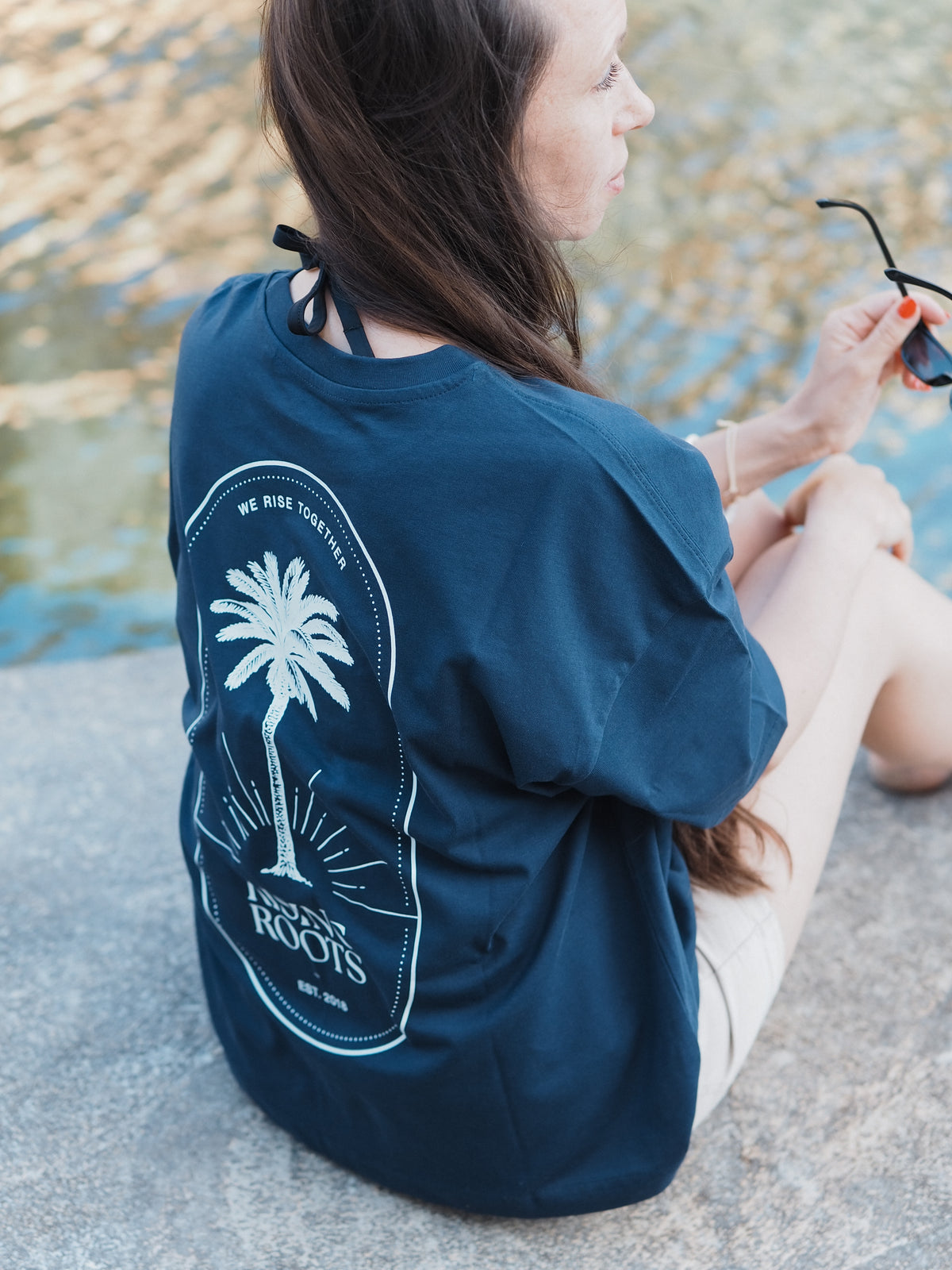 RISING ROOTS - Oversize Shirt (Navy)