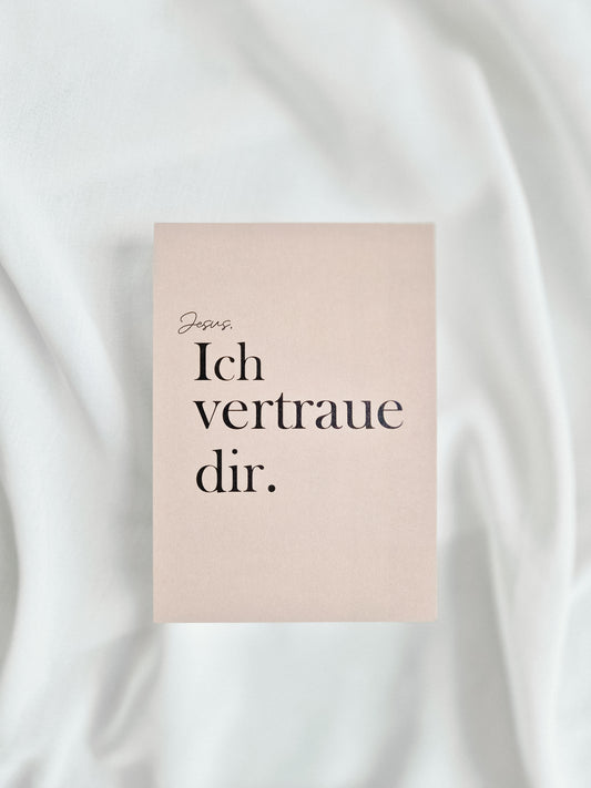 Karte 'Ich vertraue dir'