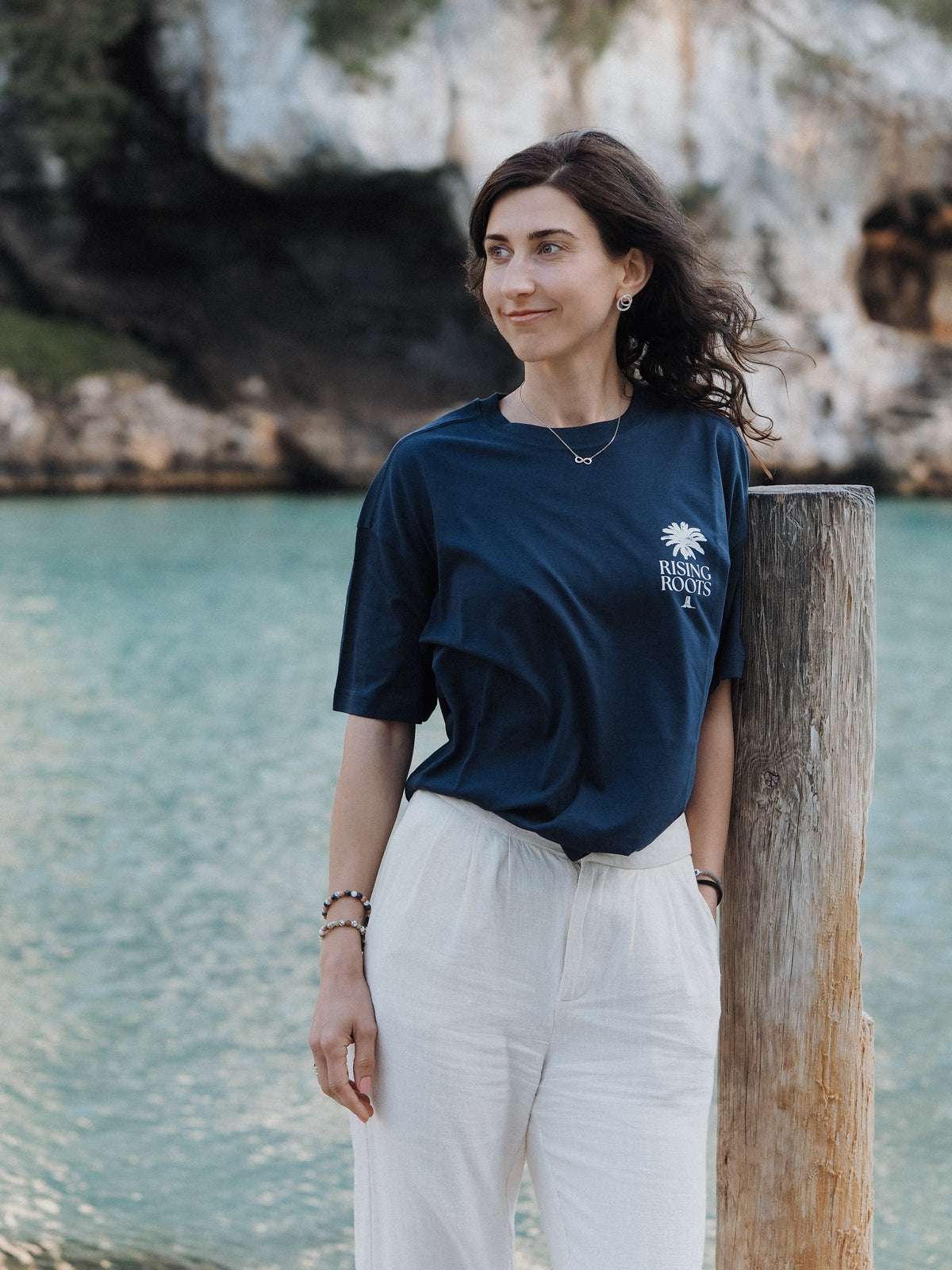 RISING ROOTS - Oversize Shirt (Navy)