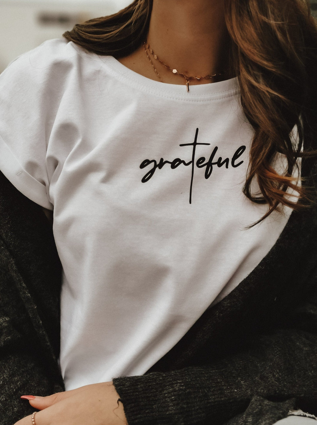 Oversize Shirt 'grateful'